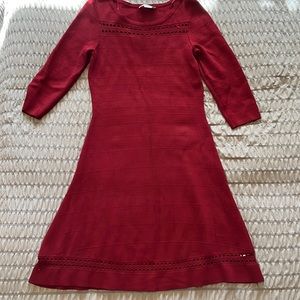 Burgundy Liz Claiborne sweater dress